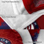 washington nationals grunge texture red blanket premium grade