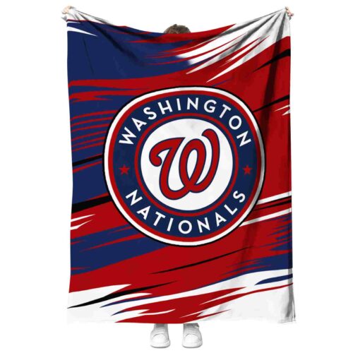 washington nationals paint streaks red white blanket best selling