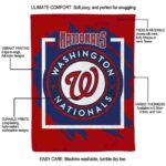 washington nationals splatter effect red blanket new arrival