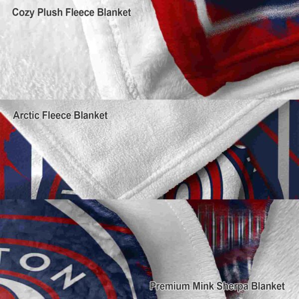 washington nationals splatter effect red blanket premium grade