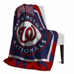 washington nationals splatter effect red blanket top rated