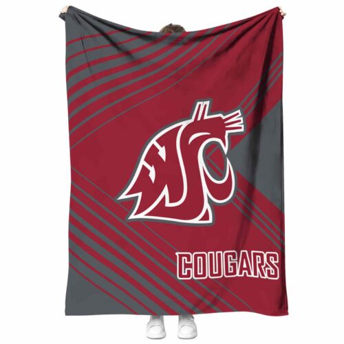 washington state cougars diagonal stripes crimson blanket best selling