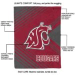 washington state cougars diagonal stripes crimson blanket best selling