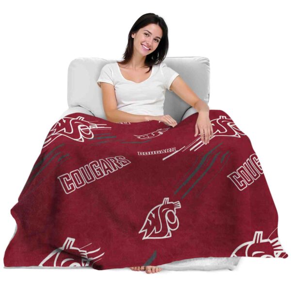 washington state cougars fan spirit crimson blanket latest model