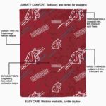 washington state cougars fan spirit crimson blanket new arrival