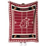 washington state cougars football field crimson blanket best selling