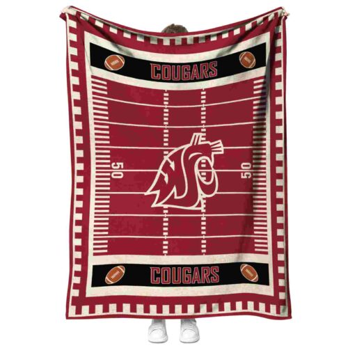 washington state cougars football field crimson blanket best selling