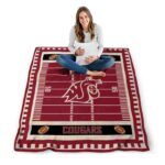 washington state cougars football field crimson blanket best selling
