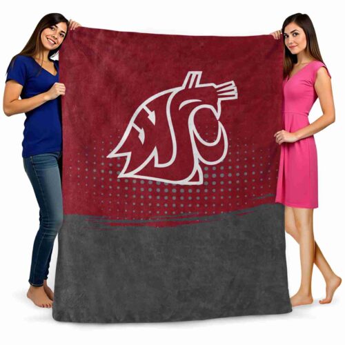 washington state cougars gradient dots crimson blanket fashion forward