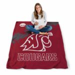 washington state cougars grunge texture crimson blanket high quality