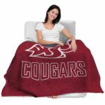 washington state cougars grunge texture crimson blanket latest model