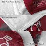 washington state cougars grunge texture crimson blanket premium grade