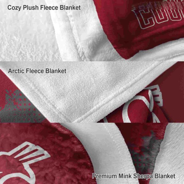 washington state cougars grunge texture crimson blanket premium grade