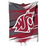 washington state cougars paint streaks crimson white blanket best selling
