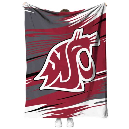 washington state cougars paint streaks crimson white blanket best selling