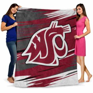 washington state cougars paint streaks crimson white blanket fashion forward