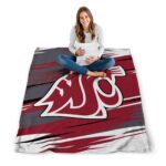 washington state cougars paint streaks crimson white blanket best selling