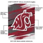washington state cougars paint streaks crimson white blanket best selling