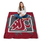 washington state cougars splatter effect crimson blanket best selling