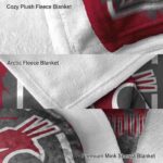 washington state cougars splatter effect crimson blanket best selling
