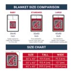 washington state cougars splatter effect crimson blanket best selling