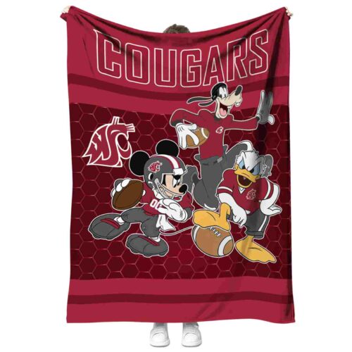 washington state cougars three musketeers crimson blanket best selling