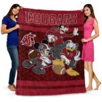 washington state cougars three musketeers crimson blanket best selling