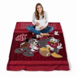 washington state cougars three musketeers crimson blanket best selling