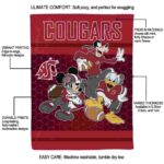 washington state cougars three musketeers crimson blanket best selling