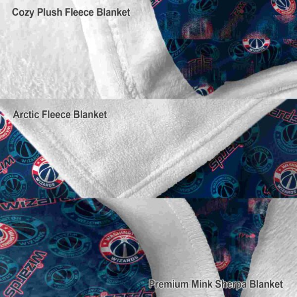 washington wizards diehard fans blue blanket premium grade