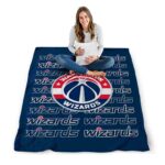 washington wizards fan pride blue blanket high quality