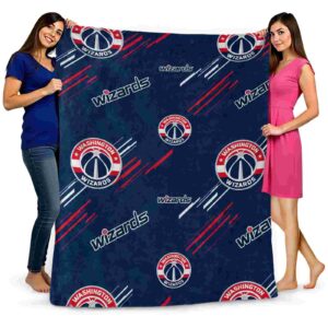 washington wizards fan spirit blue blanket fashion forward