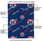 washington wizards fan spirit blue blanket new arrival