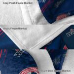 washington wizards fan spirit blue blanket premium grade