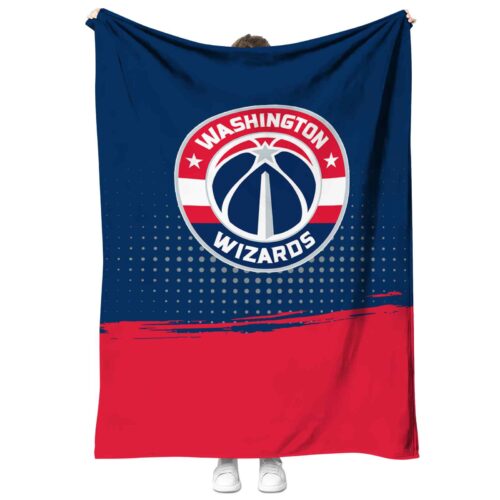 washington wizards gradient dots blue blanket best selling