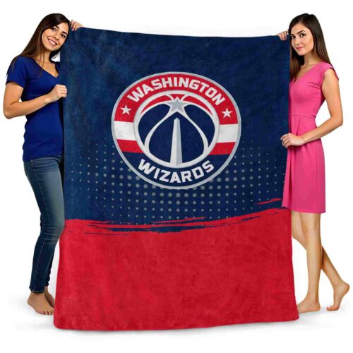 washington wizards gradient dots blue blanket fashion forward