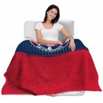 washington wizards gradient dots blue blanket latest model