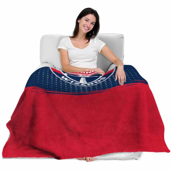 washington wizards gradient dots blue blanket latest model