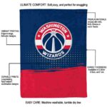 washington wizards gradient dots blue blanket new arrival