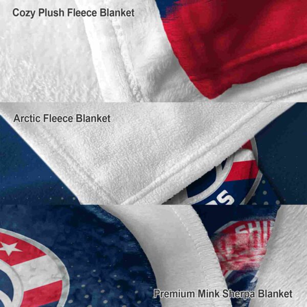 washington wizards gradient dots blue blanket premium grade