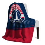 washington wizards gradient dots blue blanket top rated