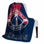 washington wizards grunge texture blue blanket best selling