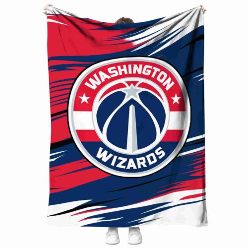 washington wizards paint streaks blue white blanket best selling