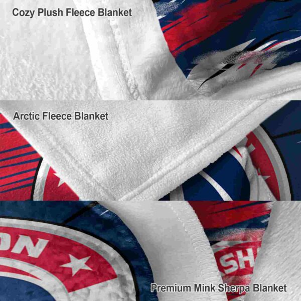 washington wizards paint streaks blue white blanket premium grade