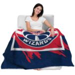 washington wizards splatter effect blue blanket latest model