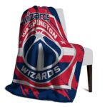 washington wizards splatter effect blue blanket top rated