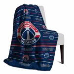 washington wizards striped pattern blue blanket top rated