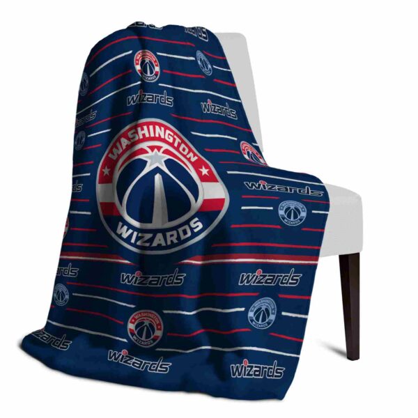 washington wizards striped pattern blue blanket top rated