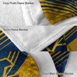 west virginia mountaineers diagonal stripes blue blanket best selling