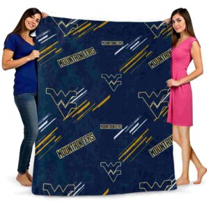 west virginia mountaineers fan spirit blue blanket fashion forward